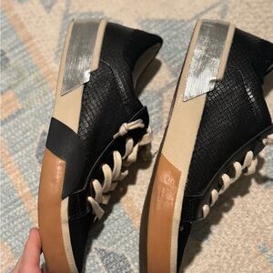 Dolce Vita Black and Silver Sneakers